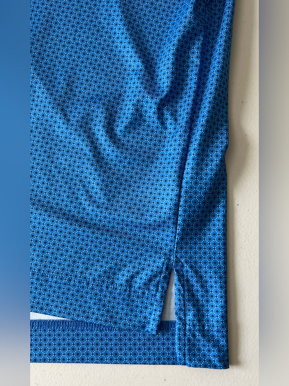 FootJoy FJ Blue Dot Geo Lisle Golf Polo XL - Picture 9 of 11
